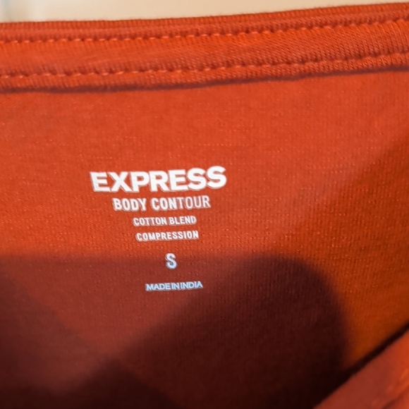Express Rust Body Contour Top - Picture 3 of 5